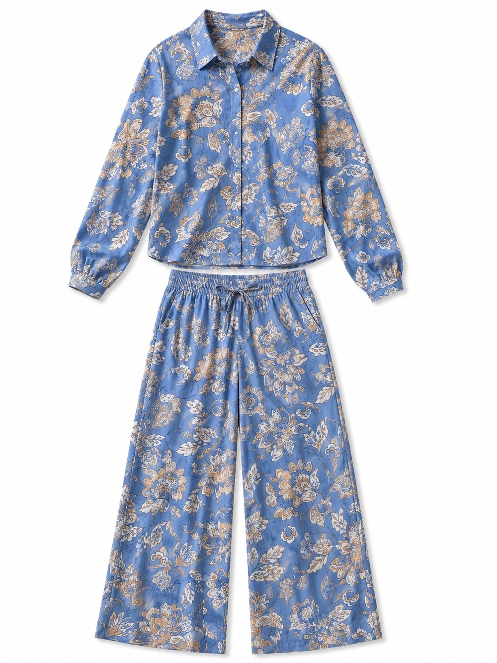 Blue Floral Summer Set